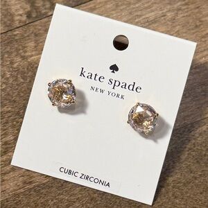 Kate Spade Gold-Tone Sparkling Gumdrop Earrings NWT ✨